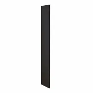 SALSBURY INDUSTRIES 33333BLK Locker End Panel 18 x 72 Black | AA4ZFQ 13K822