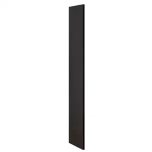 SALSBURY INDUSTRIES 33335BLK End Panel Flat Top D21 x H72 Black | AC6VZP 36M897