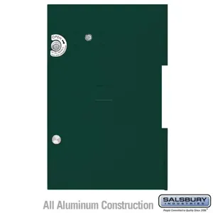 SALSBURY INDUSTRIES 3355GRN Replacement Door and Lock, 12.75 x 19.875 Inch Size | CE7JLR