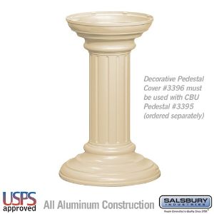 SALSBURY INDUSTRIES 3396 Pedestal Cover, 17.75 x 27.75 x 17.75 Inch Size | CE7JJG