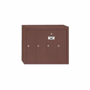 SALSBURY INDUSTRIES 3504ZSU Vertical Mailbox 4 Doors Bronze | AD3EPZ 3YNU6