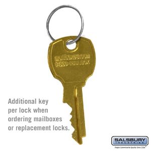 SALSBURY INDUSTRIES 3598 Zusatzschlüssel, 0.5 x 2 x 0.25 Zoll Größe | CE7EJY