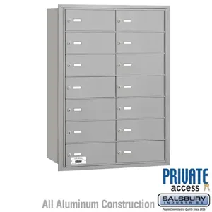 SALSBURY INDUSTRIES 3614 Horizontal Mailbox, 29.25 x 40.75 x 16.5 Inch Size, With Private Access | CE7EAZ