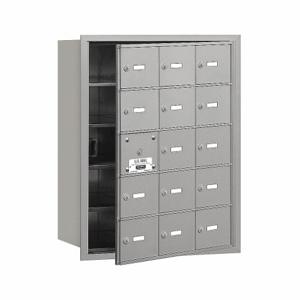 SALSBURY INDUSTRIES 3615AFU Horizontal Mailbox Usps 15 Doors Aluminium Fl 29-3/4 Inch | AG3JHY 33LF51