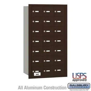 SALSBURY INDUSTRIES 3621ZRU Horizontal Mailbox, 22.75 x 40.75 x 16.5 Inch Size, Bronze, Rear Loading | CE7EAC