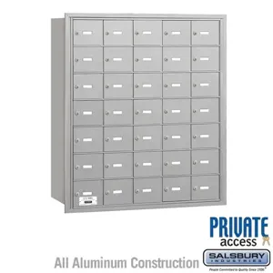 SALSBURY INDUSTRIES 3635 Horizontal Mailbox, 35.75 x 40.75 x 16.5 Inch Size, With Private Access | CE7EBC