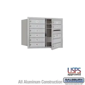 SALSBURY INDUSTRIES 3706D-09 Standard Horizontal MailBox, 4C, 31.125 x 23.5 x 17 Inch Size, 6 Door High | CE7JBQ