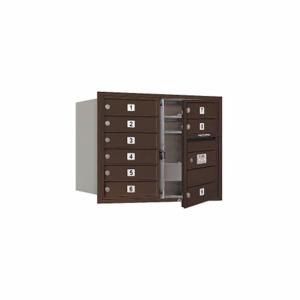 SALSBURY INDUSTRIES 3706D-09ZFU Horizontal Mailbox Usps 9 Doors Bronze Fl 23-1/2 Inch | AG3JFB 33LE79