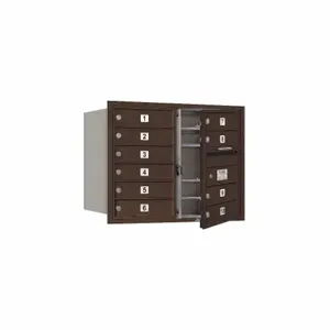 SALSBURY INDUSTRIES 3706D-10ZFU Horizontal Mailbox Usps 10 Doors Bronze Fl 23-1/2 Inch | AG3JMX 33LG72