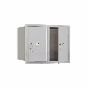 SALSBURY INDUSTRIES 3706D-2PAFU Outdoor Parcel Locker, 31.125 x 23.5 x 17 Inch Size, 6 Door High, Aluminium | CE7EFT