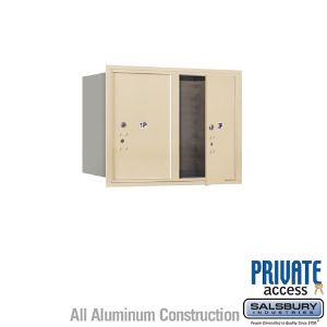 SALSBURY INDUSTRIES 3706D-2PSFP Outdoor Parcel Locker, 31.125 x 23.5 x 17 Inch Size, With Private Access | CE7EGD