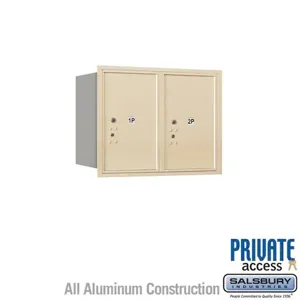 SALSBURY INDUSTRIES 3706D-2PSRP Outdoor Parcel Locker, 31.125 x 23.5 x 17 Inch Size, With Private Access | CE7EGE