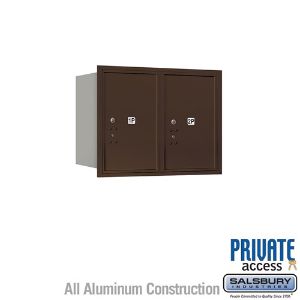 SALSBURY INDUSTRIES 3706D-2PZRP Outdoor Parcel Locker, 31.125 x 23.5 x 17 Inch Size, With Private Access | CE7EGA