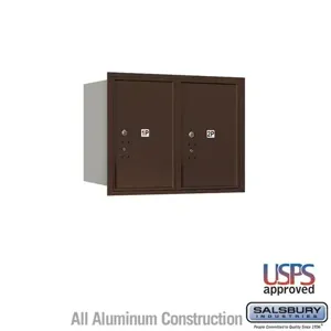 SALSBURY INDUSTRIES 3706D-2PZRU Outdoor Parcel Locker, 31.125 x 23.5 x 17 Inch Size, 6 Door High, Bronze | CE7EGC