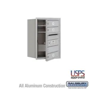 SALSBURY INDUSTRIES 3706S-03 Standard Horizontal MailBox, 4C, 16.375 x 23.5 x 17 Inch Size, 6 Door High | CE7JCF