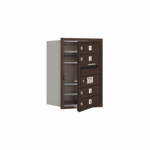 SALSBURY INDUSTRIES 3706S-04ZFU Horizontal Mailbox Usps 4 Door Bronze Fl 23-1/2 Inch | AG3HEH 33KW81