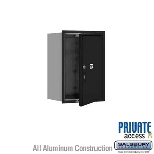 SALSBURY INDUSTRIES 3706S-1PBFP Outdoor Parcel Locker, 16.375 x 23.5 x 17 Inch Size, With Private Access, Black | CE7EFL