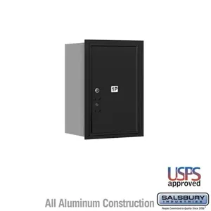 SALSBURY INDUSTRIES 3706S-1PBRU Outdoor Parcel Locker, 16.375 x 23.5 x 17 Inch Size, 6 Door High, Black | CE7EFP