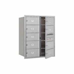 SALSBURY INDUSTRIES 3710D-09AFU Horizontal Mailbox Mb2 9 Doors Aluminium Fl 37-1/2 Inch | AG3KKG 33LM70