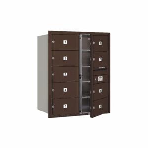 SALSBURY INDUSTRIES 3710D-09ZFU Horizontal Mailbox Mb2 9 Doors Bronze Fl 37-1/2 Inch | AG3KKQ 33LM79