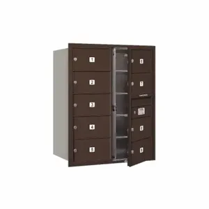 SALSBURY INDUSTRIES 3710D-09ZFU Horizontal Mailbox Mb2 9 Doors Bronze Fl 37-1/2 Inch | AG3KKQ 33LM79