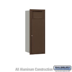 SALSBURY INDUSTRIES 3710S-1BZF Horizontaler Behälterbehälter, 4C, 16.37 x 37.5 x 17 Zoll Größe, 10 Türen hoch, Bronze | CE7XVN