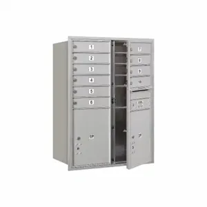 SALSBURY INDUSTRIES 3711D-10AFU Horizontal Mailbox Usps 12 Doors Aluminium Fl 41 Inch | AG3JZN 33LR23