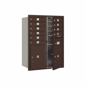 SALSBURY INDUSTRIES 3711D-10ZFU Horizontal Mailbox Usps 12 Doors Bronze Fl 41 Inch | AG3KWY 33LR29