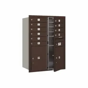 SALSBURY INDUSTRIES 3711D-10ZFU Horizontal Mailbox Usps 12 Doors Bronze Fl 41 Inch | AG3KWY 33LR29