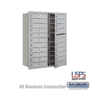 SALSBURY INDUSTRIES 3711D-20 Standard Horizontal MailBox, 4C, 31.125 x 41 x 17 Inch Size, 11 Door High | CE7JAV