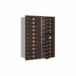 SALSBURY INDUSTRIES 3711D-20ZFU Horizontaler Standard-Briefkasten, 4C, 31.12 x 41 x 17 Zoll Größe, 11 Türen hoch, Bronze | CE7DWE