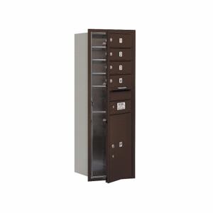 SALSBURY INDUSTRIES 3711S-04ZFU Horizontal Mailbox, Usps, 5 Doors, Bronze, 41 Height | AG3HVH 33LA79