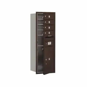 SALSBURY INDUSTRIES 3711S-04ZFU Horizontal Mailbox, Usps, 5 Doors, Bronze, 41 Height | AG3HVH 33LA79