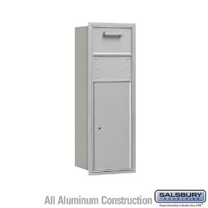 SALSBURY INDUSTRIES 3711S-1CAR Horizontale Sammelbox, 4C, 11 Türen hoch, Aluminium, Einbaumontage | CE7YAM