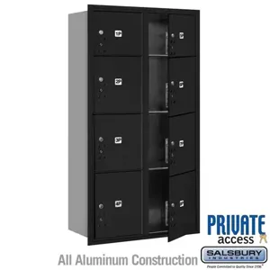 SALSBURY INDUSTRIES 3716D-8PBFP Outdoor Parcel Locker, 31.125 x 56.75 x 17 Inch Size, With Private Access | CE7HPL