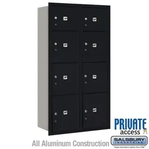 SALSBURY INDUSTRIES 3716D-8PBRP Outdoor Parcel Locker, 31.125 x 56.75 x 17 Inch Size, With Private Access | CE7HPM