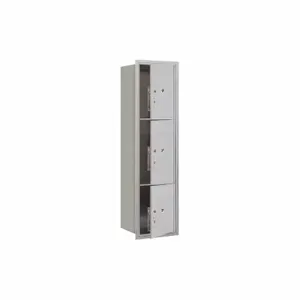 SALSBURY INDUSTRIES 3716S-3PAFU Outdoor Parcel Locker, 16.375 x 56.75 x 17 Inch Size, Aluminium | CE7HNW