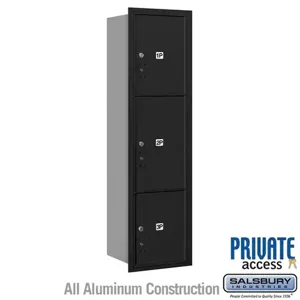 SALSBURY INDUSTRIES 3716S-3PBRP Outdoor Parcel Locker, 16.375 x 56.75 x 17 Inch Size, With Private Access | CE7HNZ