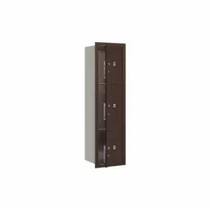 SALSBURY INDUSTRIES 3716S-3PZFU Outdoor Parcel Locker, 16.375 x 56.75 x 17 Inch Size, Bronze | CE7HPE