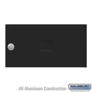 SALSBURY INDUSTRIES 3752BLK Replacement Door and Lock, 13.25 x 6.75 x 0.25 Inch Size | CE7JKD