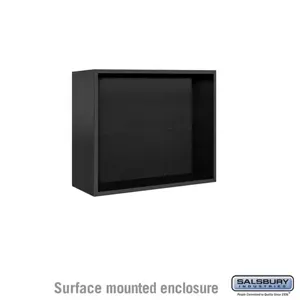 SALSBURY INDUSTRIES 3806D-BLK Enclosure, 32.25 x 24.625 x 17.5 Inch Size, Black, Surface Mounted | CE7JWX