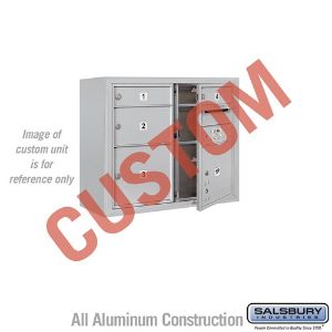 SALSBURY INDUSTRIES 3806D-CAFU Standard Horizontal MailBox, 4C, 32.25 x 24.625 x 17.5 Inch Size, Aluminium | CE7KDJ