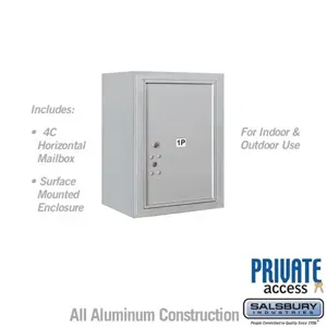 SALSBURY INDUSTRIES 3806S-1PAFP Outdoor Parcel Locker, 17.5 x 24.625 x 17.5 Inch Size, 6 Door High, Aluminium | CE7EHV