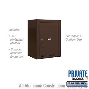 SALSBURY INDUSTRIES 3806S-1PZFP Outdoor Parcel Locker, 17.5 x 24.625 x 17.5 Inch Size, With Private Access | CE7EHZ