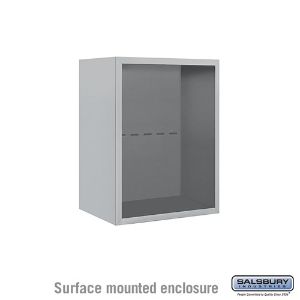 SALSBURY INDUSTRIES 3806S Horizontal Mailbox Enclosure, 4C, 17.5 x 24.62 x 17.5 Inch Size, Surface Mounted | CE7EBQ