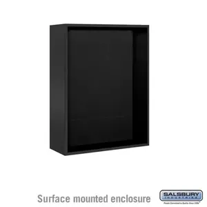 SALSBURY INDUSTRIES 3810D-BLK Enclosure, 32.25 x 38.625 x 17.5 Inch Size, Black, Surface Mounted | CE7JXB