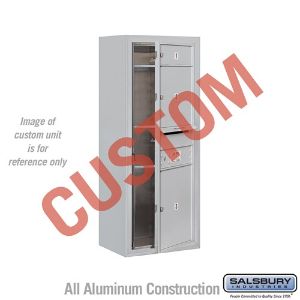 SALSBURY INDUSTRIES 3810S-CAFU Horizontal MailBox, 4C, 17.5 x 38.62 x 17.5 Inch Size, 10 Door, Aluminium | CE7KER