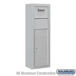 SALSBURY INDUSTRIES 3811S-1CAF Horizontal Collection Box, 4C, 11 Door High, Aluminium, Surface Mounted | CE7DXK