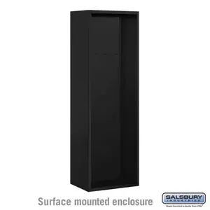 SALSBURY INDUSTRIES 3811S-BLK Enclosure, 17.5 x 42.125 x 17.5 Inch Size, Black, Surface Mounted | CE7JXH