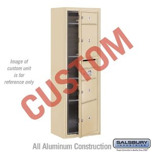 SALSBURY INDUSTRIES 3811S-CSFU Standard Horizontal MailBox, 4C, 17.5 x 42.125 x 17.5 Inch Size, 11 Door High | CE7KFQ